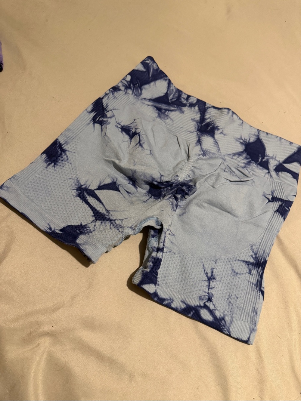 Tie-Dye Shorts - Light Blue & Navy